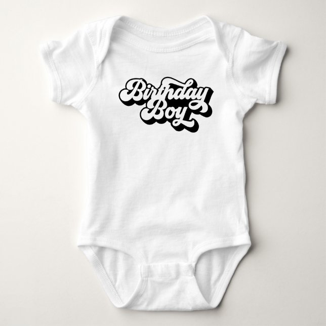 Body Enfant Enfant Enfant Bodysuit Boys Birthday Boy (Devant)
