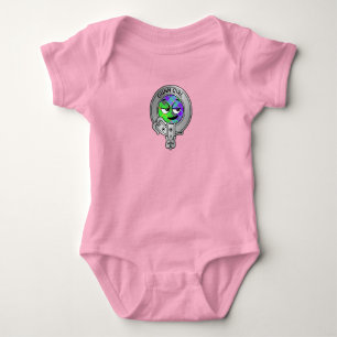 Body Enfants Clan Gunn Crest & Tartan Baby Bodysuit