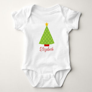 Body Enfants de pois d'arbre de Noël personnalisés