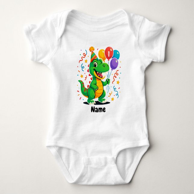 Body Enfants Dino Anniversaire Personnalisés (Devant)