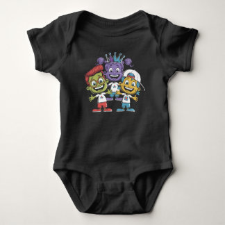 Body Enfants en dessin coloré avec des expressions ludi