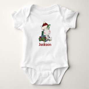 Body Enfants Noël personnalisé Père Noël Zebra