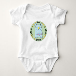 Body Enfants Tee - shirts Hanoukka "Léger, Manger, Épin