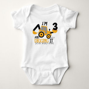 Body Enfants Trois 3ans 3e anniversaire Construction Ga