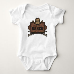 Body Enseigne de ranch western personnalisée NOM Fusils