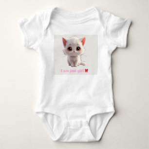 Body Ensemble bodysuit bébé pour petite chatte blanche