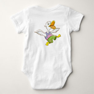 Body Ensemble de corps bébé canard volant mignon   Cara