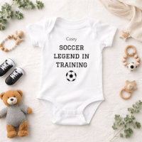 Entraînement de Légende de Football Nom de Bébé Pe