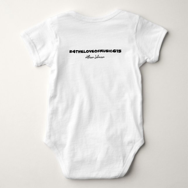 Body équipement de bébé de 4theloveofmusic (Dos)