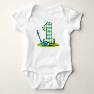 Body Ęr anniversaire de golf à motifs de losanges