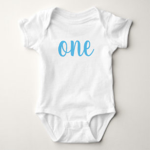 Body ęr Bleu de combinaison de bébé de l'anniversair