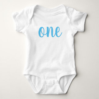 Body ęr Bleu de combinaison de bébé de l'anniversaire