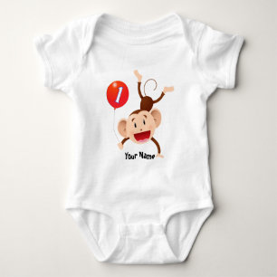 Body ęr Personnaliser de singe d'anniversaire