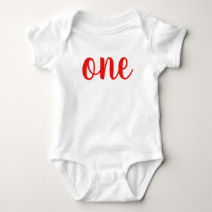 Body ęr Rouge de combinaison de bébé de l'anniversai