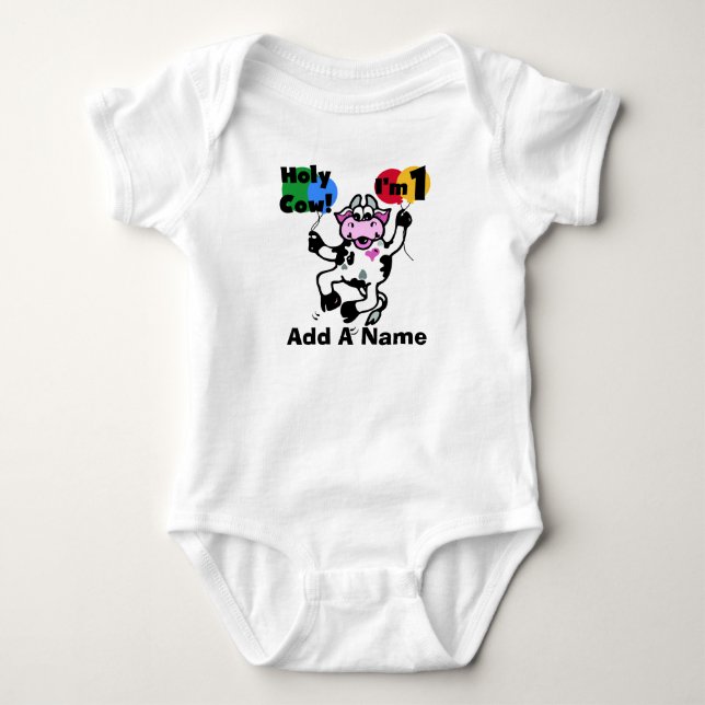 Body Ęr T-shirt personnalisé d'anniversaire de vache (Devant)