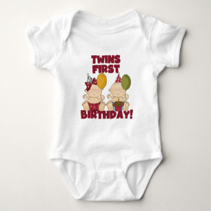 Body Ęrs garçon d'anniversaire de jumeaux/T-shirts et