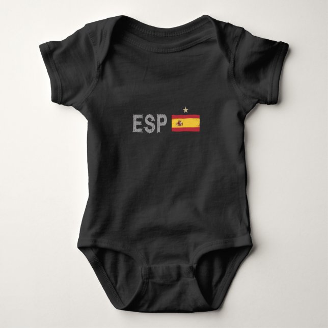 Body Espagne Football Fan Chemise Espagnole Drapeau (Devant)