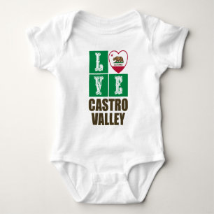 Body Etat de Californie Drapeau Coeur Castro Valley