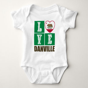 Body Etat de la Californie Drapeau Heart Danville