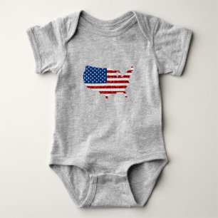 Body États-Unis Drapeau Stars & Stripes Juillet 4 Parti