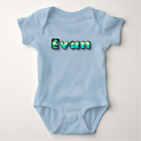 Evan nom bébé kawaii lettres 3d
