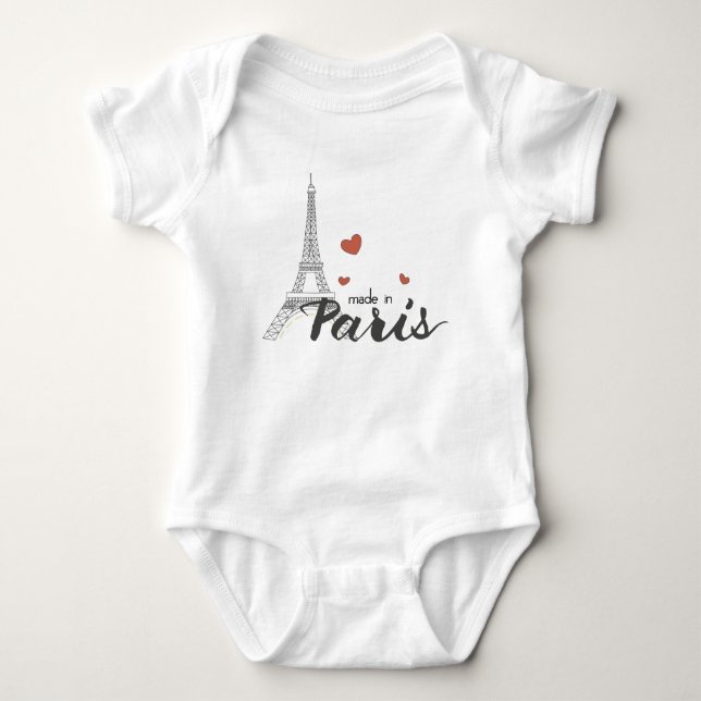Body Fabriqué à Paris avec la Tour Eiffel (Devant)