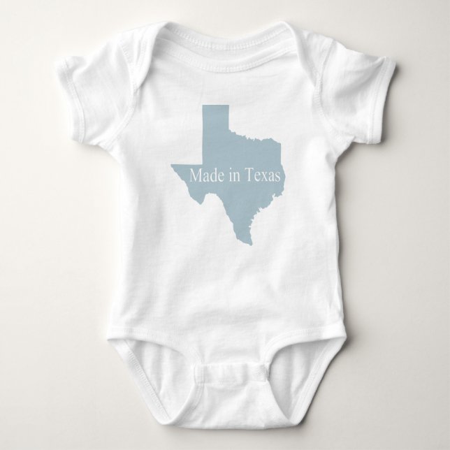 Body Fabriqué au Texas Blue Infant Creeper Bodysuit Rom (Devant)