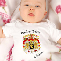 Fabriqué avec amour en Belgique / Drapeau belge