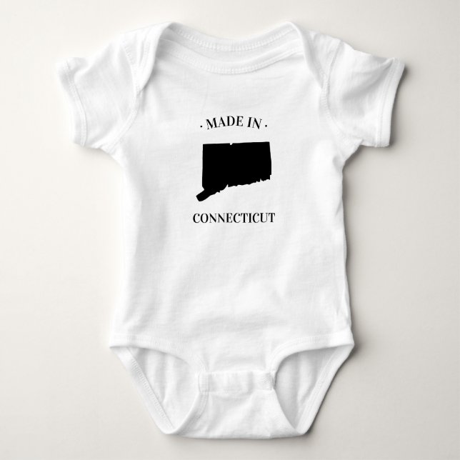 Body Fabriqué dans le Connecticut CT Baby Bodysuit (Devant)