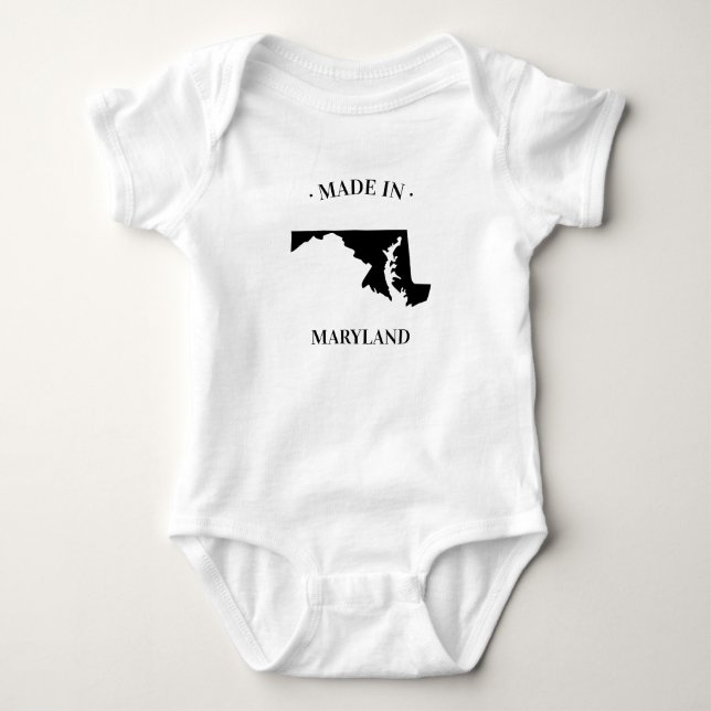 Body Fabriqué dans le Maryland MD Baby Bodysuit (Devant)