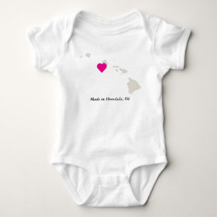 Body Fabriqué Sur Mesure À Hawaii State Love Baby Tee