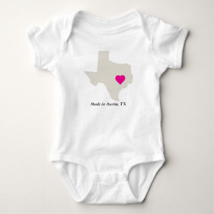 Body Fabriqué Sur Mesure Au Texas State Love Baby Tee