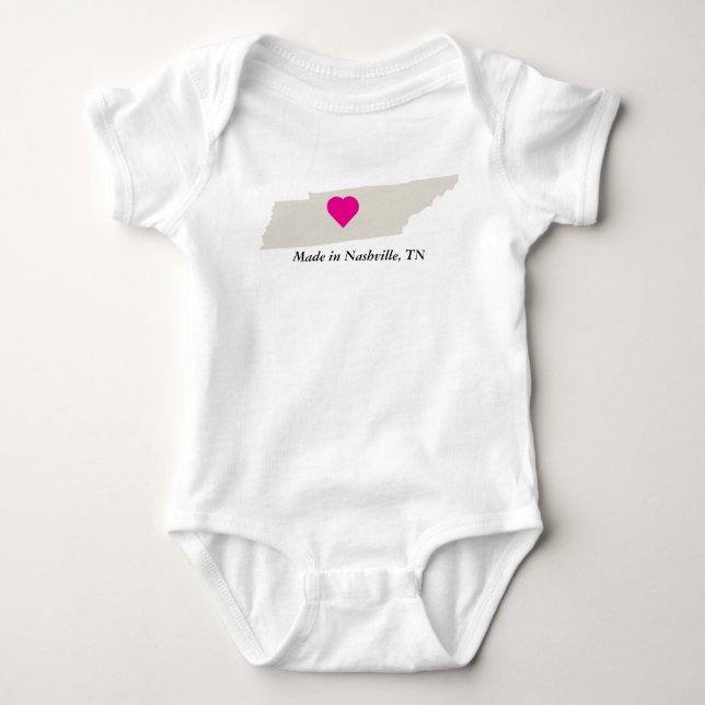 Body Fabriqué Sur Mesure Dans Le Tennessee State Love B (Devant)