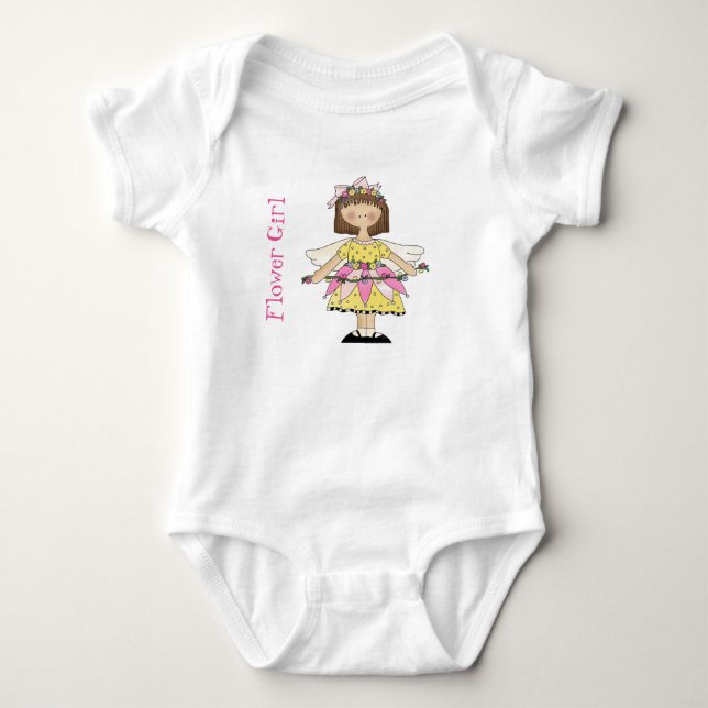 Body Fairy Flower Girl One Piece Tutu Bodysuit (Devant)