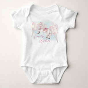 Body Fairytale baby Pony rose ballons fille anniversair