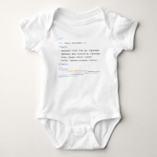 Body Famille Amusante Nouveau-né Code de bébé dire