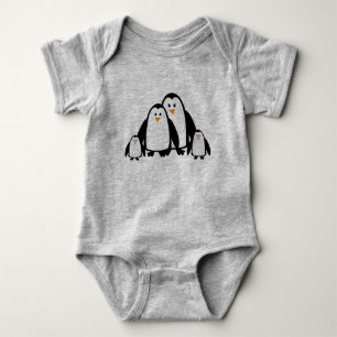 Body Famille de pingouins en caricature