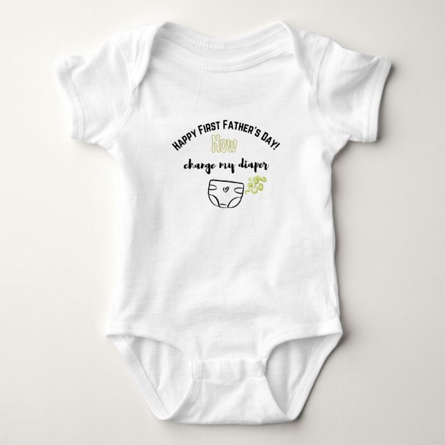 Body Fantaisie - Jour du Père Bodysuit pour bébé (Devant)
