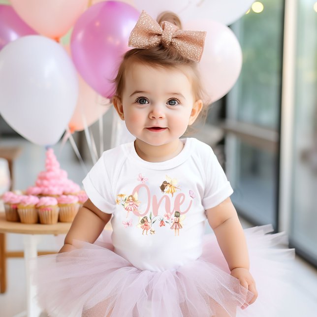 Body Fée 1er anniversaire Bodysuit Jardin Fête Wild One (Créateur téléchargé)