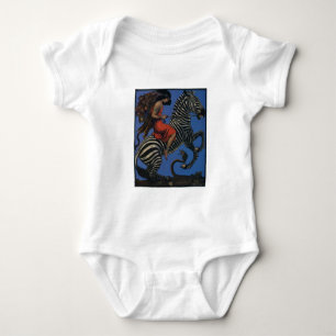 Body Femme Art Nouveau Zèbre Vintage