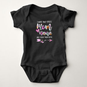 Body Femmes J'Ai Deux Titres Maman Et Nana T-shirt