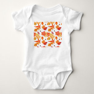 Body Feuilles d'aquarelle, motif naturel transparent.