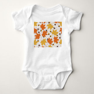 Body Feuilles d'automne, design vintage sans soudure.
