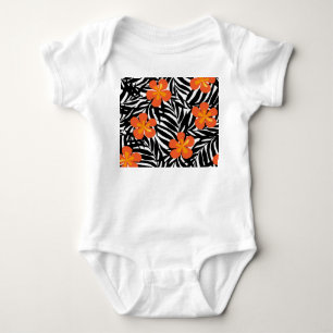 Body Feuilles de palmiers tropicaux, application vintag