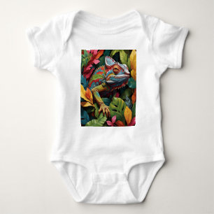 Body Feuilles Lizard et couleur