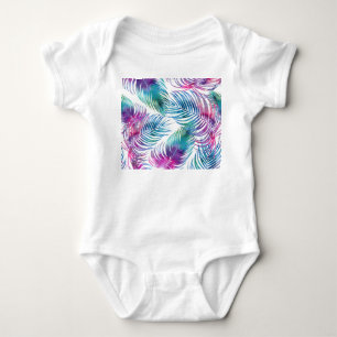 Body Feuilles tropicaux de palmiers, aquarelle motifs f