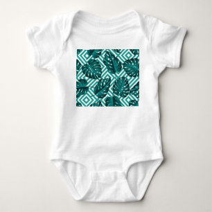 Body Feuilles tropicaux : Motif Floral sans joint.