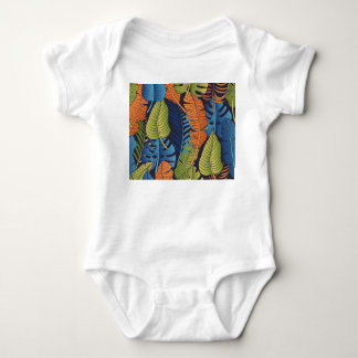 Body Feuilles tropicaux, motif sans couture fleurie.