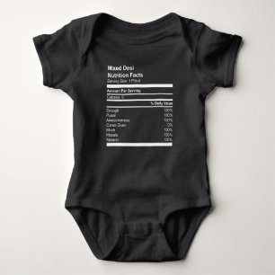 Body Fiches nutritives mixtes Desi Baby Jersey T-Shirt