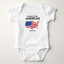 Fier bébé américain